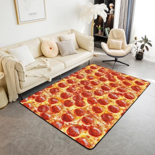 Tapis à pizza imprimé Pepperoni tapis amusant et lavable