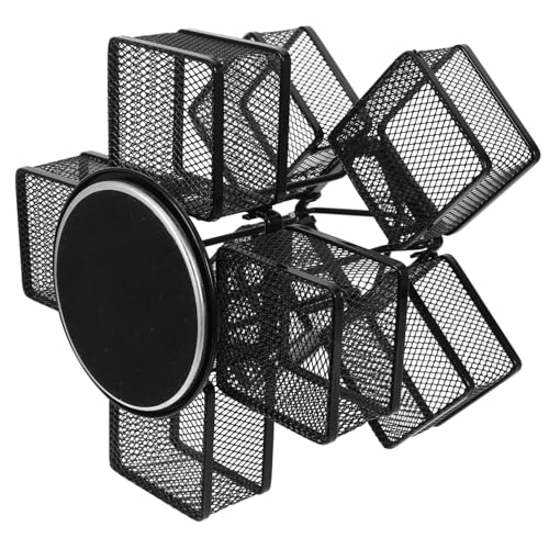 SOLUSTRE 360degree Tea Bag Storage Box Wire Rotating Organizer for Coffee Sugar Packets Efficient Tea Bags Holder Stylish Design Space-Saving Kitchen