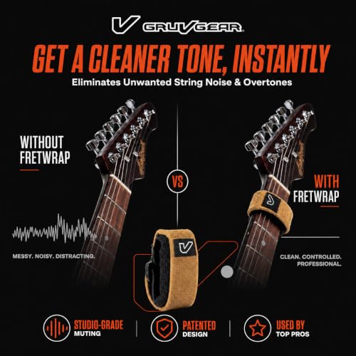 Image of Gruv Gear FretWraps Wood 'Maple' String Muter 1-Pack, Extra Large, Maple Wood