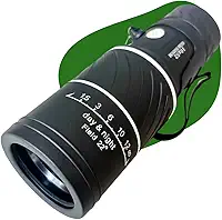 Monóculo Longo Alcance até 8km Profissional 16x52 Alta Definição Lente HD Dia e Noite Tático com Foco Dioptria Ajustável