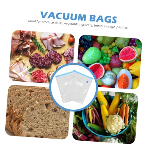 Sacs sous vide alimentaire réutilisables VANZACK avec zip pour conservation - 4