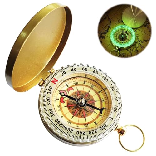 Compass Clamshell Compass Camping Gear Survival Gear Waterproof Luminous for Easy Carry