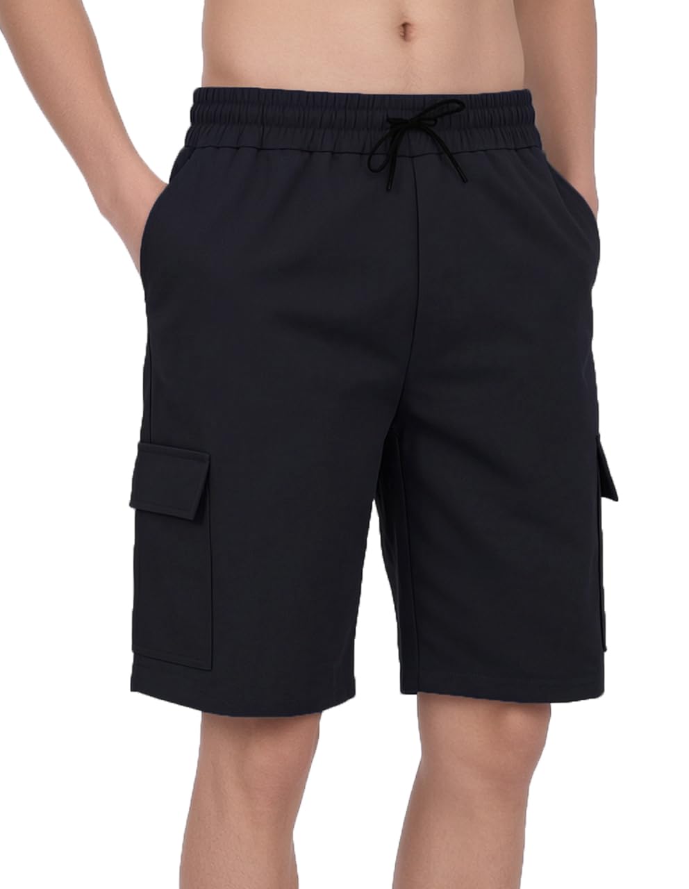 Pantaloncini Uomo Pantaloni Corti Sportivi Bermuda Cargo Cotone Leggero Estivo casa Sport Corsa Fitness Multi Tasca