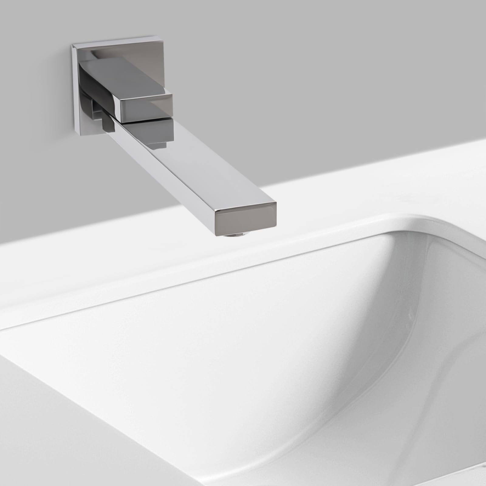 Boccetta per vasca da bagno da 1/2 pollici, cromato, girevole a 180°, con spruzzatore a nido d'ape, antiruggine, per cucina, bagno, lavanderia, ristorante