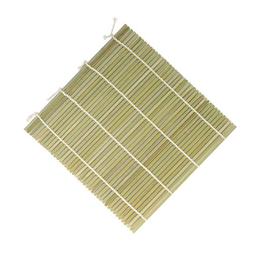 Bamboomn 4X Small Green Bamboo Sushi Rolling Mat 7" X 7" | 100% Bamboo Mats #TOP1