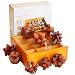 RoseFlower 9 Pièces Casse Tete en Bois, Jeu Casse Tête Difficile Chinois pour Adulte Enfant Garçon Fille, Jeu de Réflexion Logique Esprit Educatif Stratégies Smart Game 3D IQ Puzzle Cube