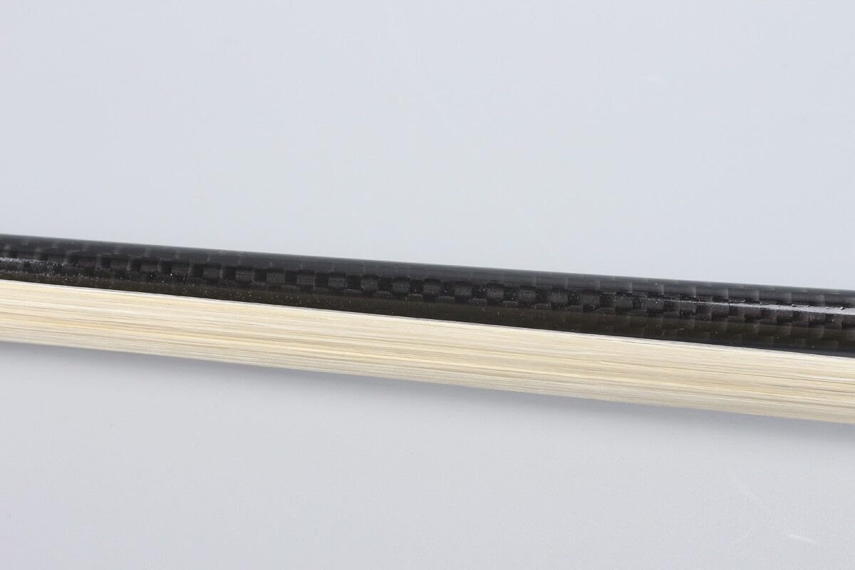 Archet de violon droit en pernambouc niveau 4/4 en fibre de carbone (archet de violon 4/4)