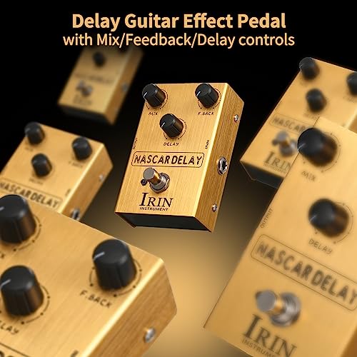 Jemora Delay Pédale d’effet guitare avec Mix/Feedback/Delay 3 boutons de commande pour guitare électrique – NASCAR DELAY - Les Beatles, Paul McCartney, John Lennon, RIngo Starr, George Harrison Jemora Delay Pédale d'effet guitare avec Mix/Feedback/Delay 3 boutons de commande pour guitare électrique - NASCAR DELAY – Image 5