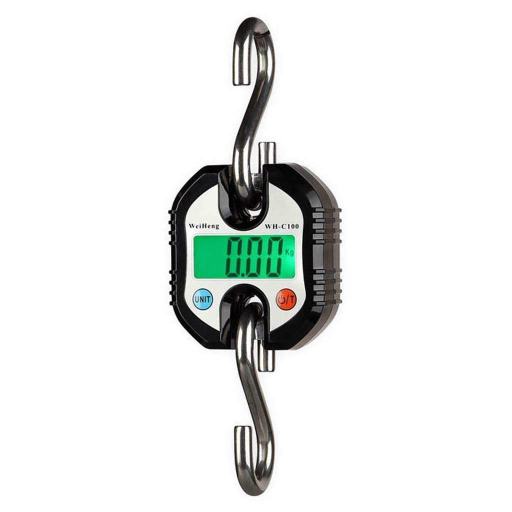 Mini wagi do paczek, waga dźwigowa 150 kg x 0,1 kg Waga elektroniczna Nadaje się do ekspresowej dostawy, magazynu, dużego ważenia itp. (Czarny, 150 kg x 0,1 kg) Stylowa, bardzo smukła waga do ważenia