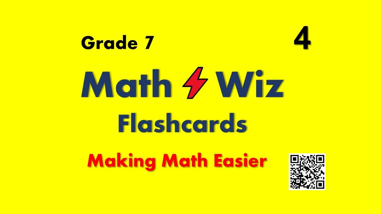 Math Wiz Flashcards Deck 4 Grade 7 Maths Toys & Games