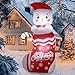 Produktbild 185cm Aufblasbare Weihnachtsdeko Schneemann Aufblasbar: Groß Weihnachtssocken Weihnachten Deko mit LED Beleuchtet - XXL Christmas Deko IP44 Wetterfest für Außen Innen Garden Rasen