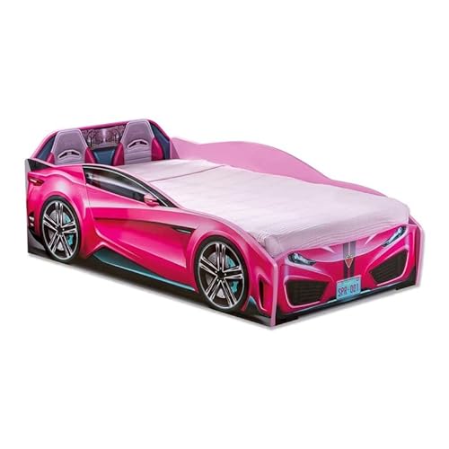 Cilek Spyder Race Car Toddler Bed Frame, Toddler, Pink #TOP1