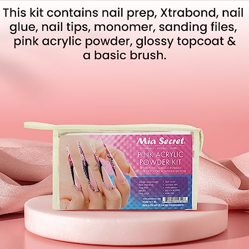 Kit completo de uñas acrílicas Mia Secret rosa miniatura 7