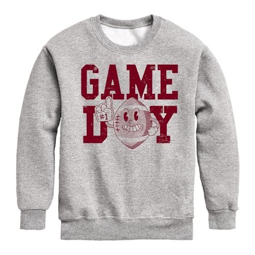 Instant Message - Game Day Football - Toddler & Youth Crewneck Fleece Sweatshirt