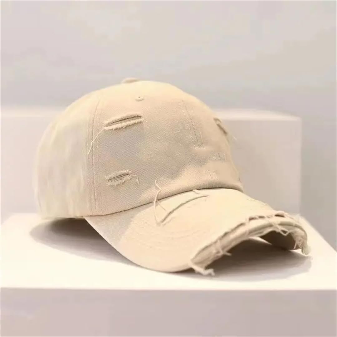 Cappello da baseball da donna, stile casual, retrò, regolabile, stile hip-hop, in denim, tinta unita