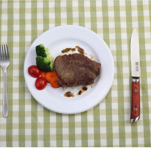 KEEMAKE Steak Knife Set-5''Serrated Kitchen Knife-German High Carbon Stainless Steel-Ergonomic Pakkawood Handle-Set of 4 - Thumbnail 7