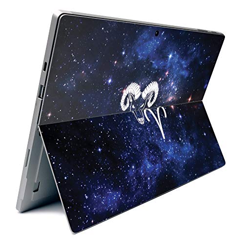 Image of MightySkins Carbon Fiber Skin for Microsoft Surface Pro 7 - Aries | Textured Carbon Fiber Finish | Easy to Apply, Remove, and Change Styles | Made in The USA