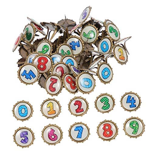 Hohopeti DIY Accessories 100pcs Decorative Paper Brads Brads for Craft Scrapbooking