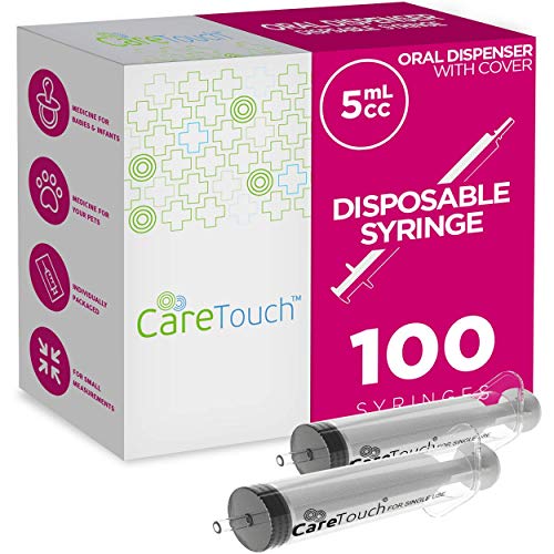 Care Touch Oral Syringe 5Ml - 100 Ct, No Needle #TOP16