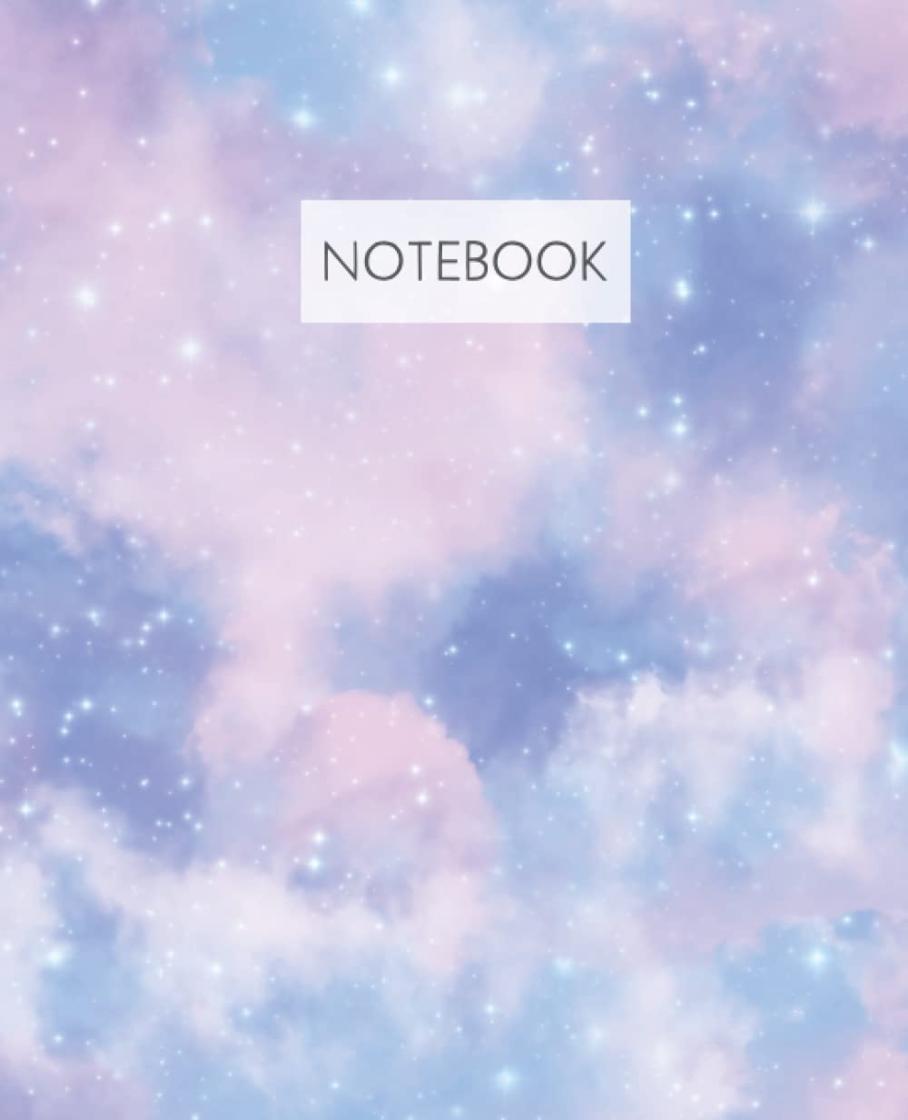 Galaxy Notebook: Pink Purple Blue Stars Clouds Sky Galaxy | College Ruled Paper Composition Notebook Journal | Workbook for School College Students Or ... Taking Notes | 7.5 x 9.25 inches | 120 Pages