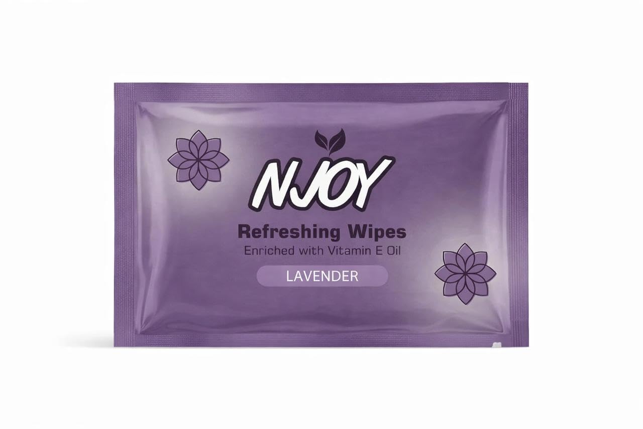 Lavender Refreshing Wet Wipes – Enriched with Vitamin E Oil | Gentle & Soothing Skin Cleansing Wipes | Travel Friendly Pack(50 count)-image-49