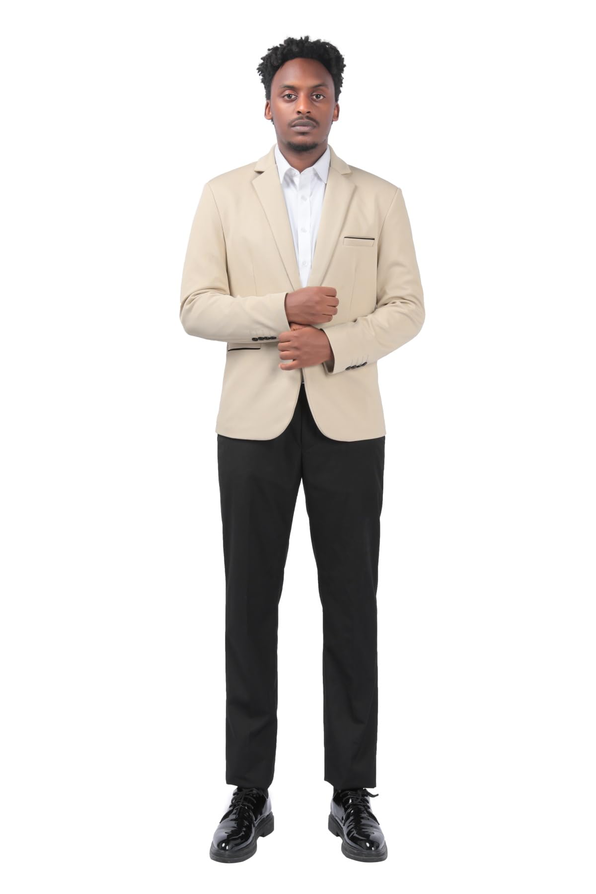 YOUTHUP Blazer Homme Veste de Costume Slim Fit Un Bouton Veston Elégant Formel Casual décontracté Business Soirée