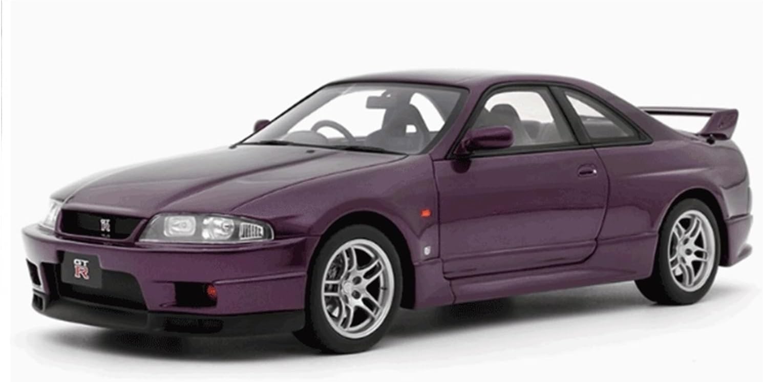 Scale Die-Cast Metal 1:18 For Nissan GT-R R33 SKYLINEV-SPEC Resin Car Model Garage Scene Decoration Ornaments For Vehicles Fans