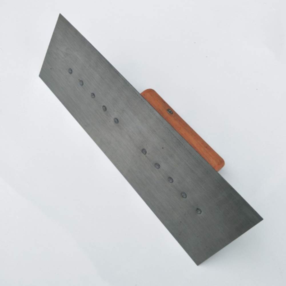 Cazzuola per intonacatura, Cazzuola per intonaco con Manico in Legno con Base in Acciaio Inossidabile utilizzata per Lo Strumento di intonacatura della spatola per calcestruzzo da Costruzione (25 *
