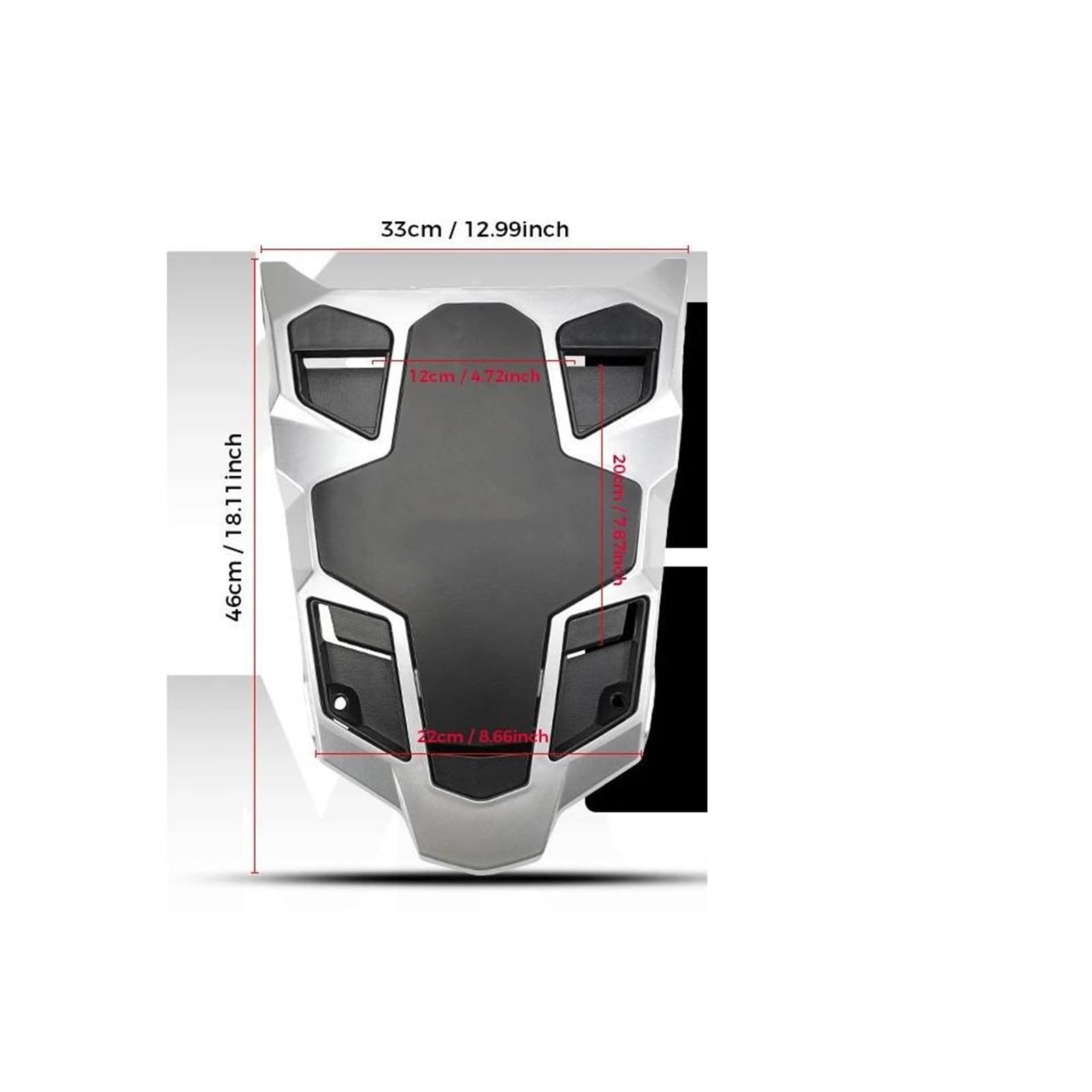 Coda Coprisedile Carena Copertura Posteriore Per Sella Moto Per BMW R1200GS R1250GS Adventure R 1250 1200 GS/ADV LC Kit Portapacchi Per Sella Passeggero(Nero)