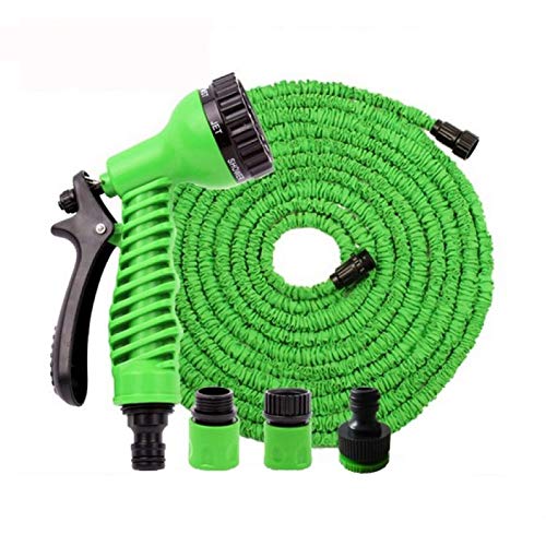 Preisvergleich Produktbild He@d 15m Flexibler Gartenschlauch Flexischlauch Autowäsche Gartenbewässerung Wasserschlauch mit Sprühpistole Gartenbrause
