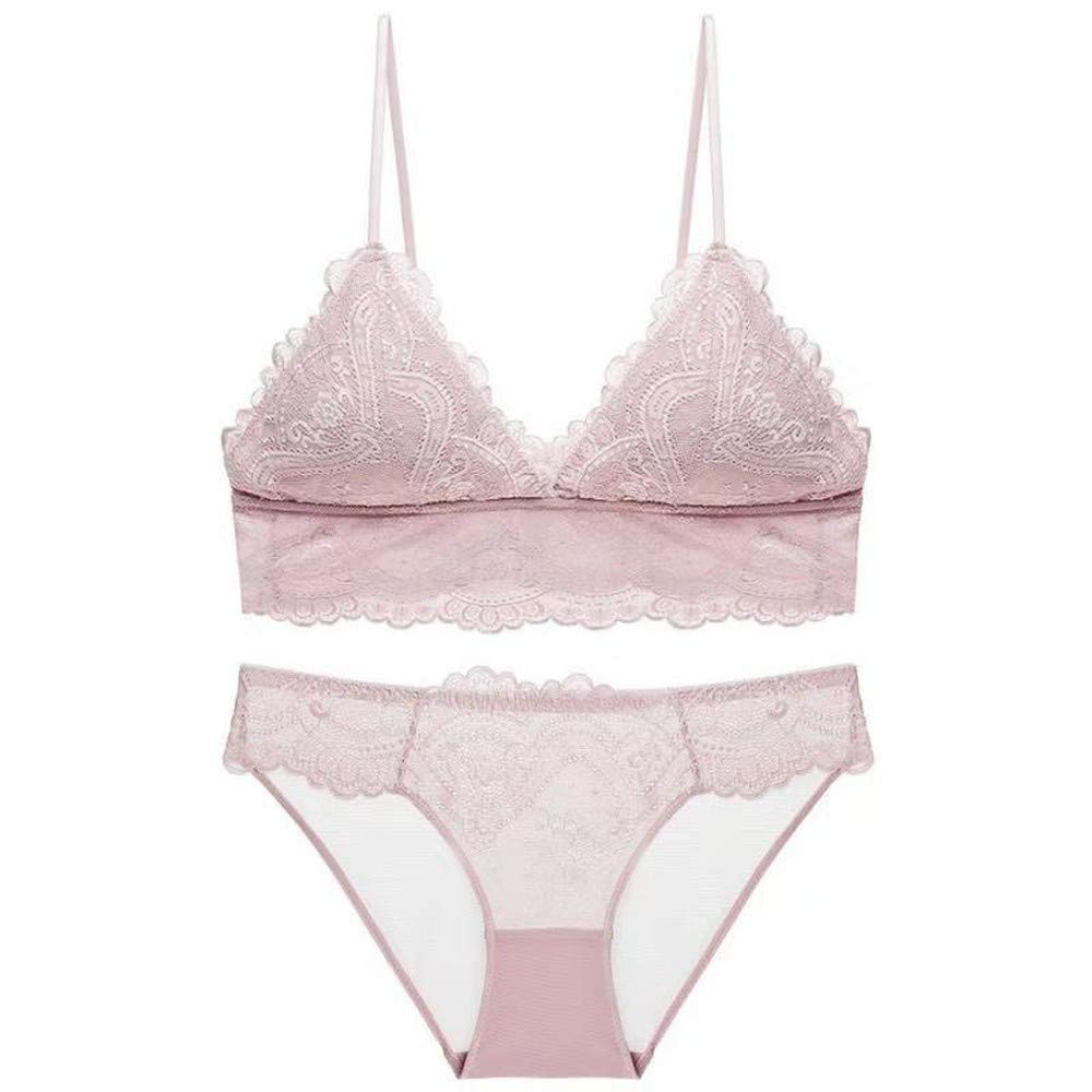 ZUUI Women's Ultra-Thin Seamless and Wirefree Bra Set