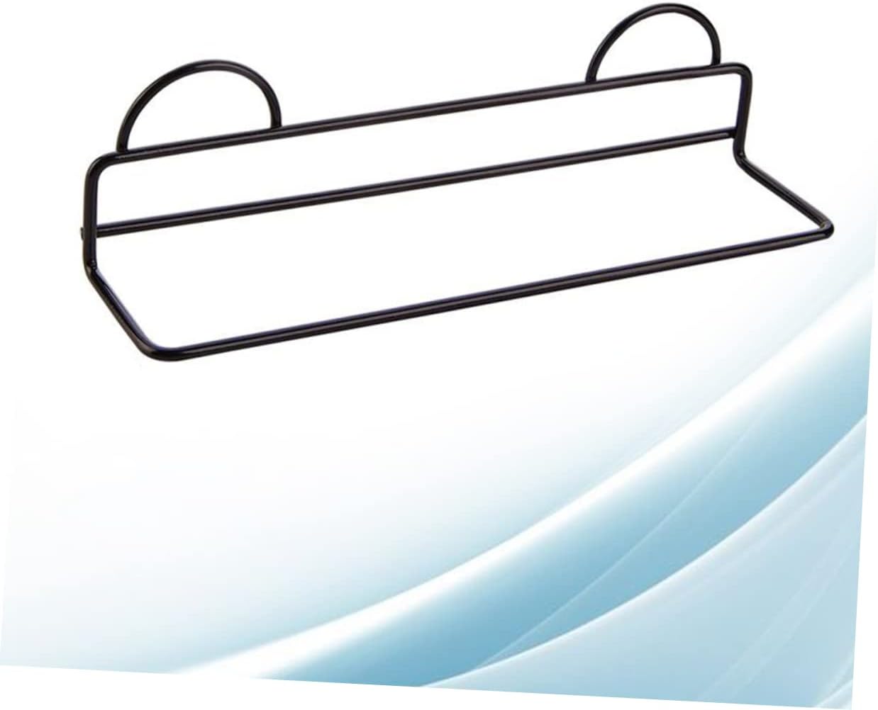 Wall Hanging Shoe Rack Black Single Layer Metal for Sandals Sneakers