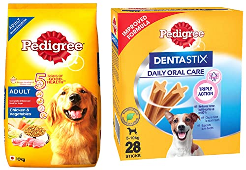 Pedigree Adult Dry Dog Food Chicken And Vegetables 10kg Pack