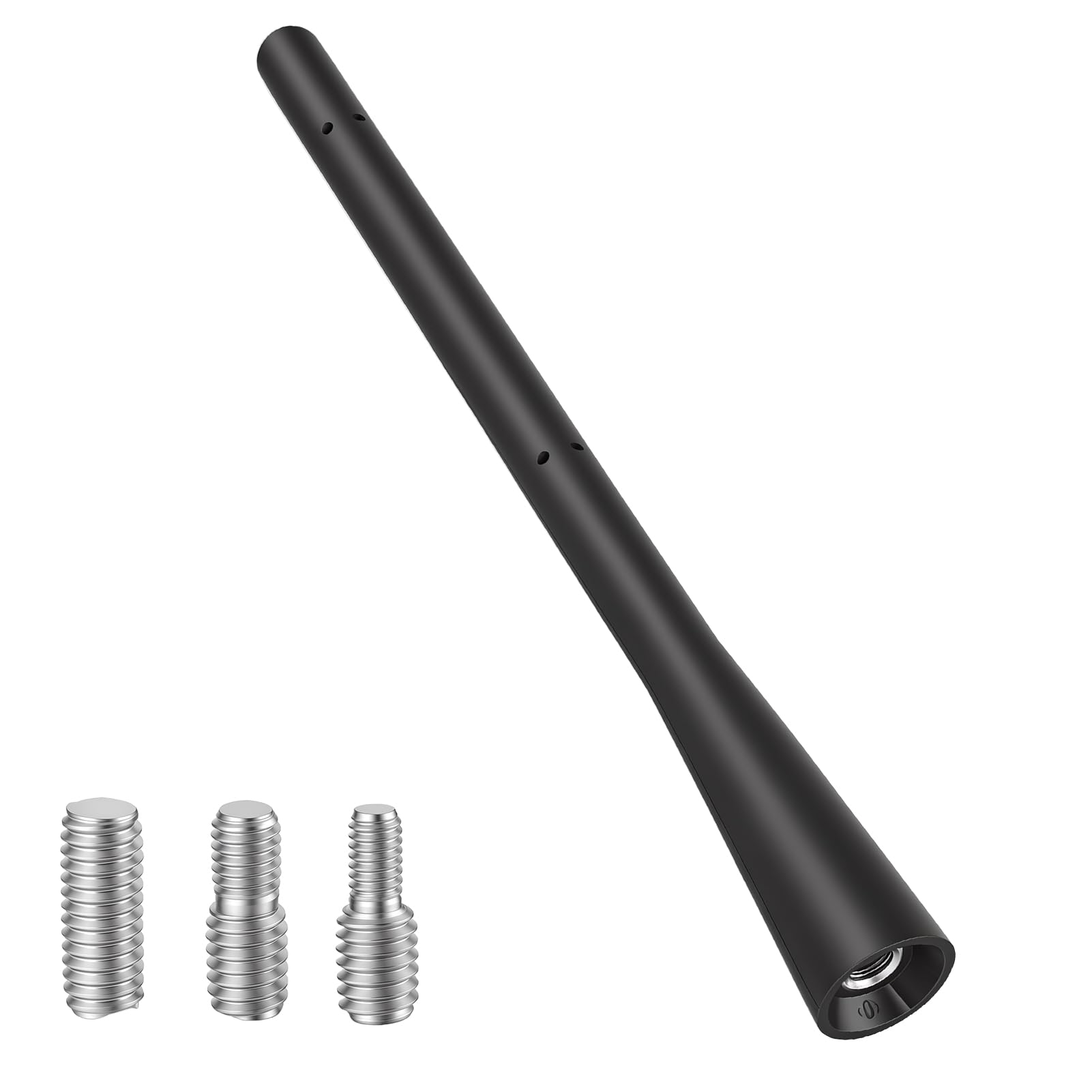 Autoantenne Universal, Dachantenne Auto 17,5 cm Kurzstab DAB FM AM Antenne Ersatzantenne Dach Antennenmast für alle Autos inkl. M4 M5 M6 Adapter Starke Signalempfang Funktion Schraubmontage Auto Radio