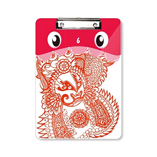 Porte-bloc Rouge A4 avec motif tête d'opéra pour ranger vos documents