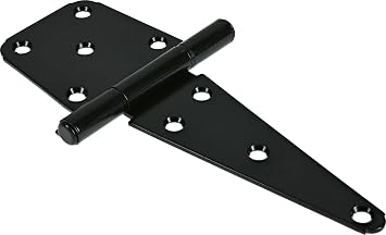 Hardware Essentials Heavy Duty T-Hinge Black 6"