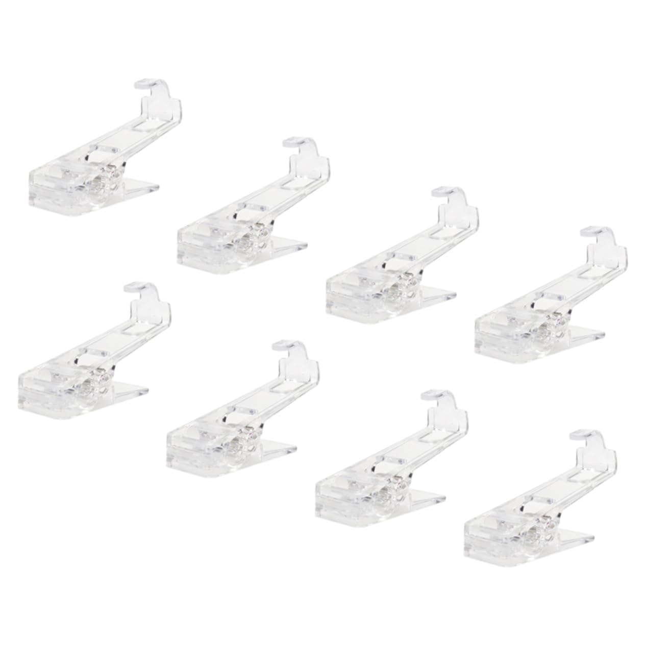 NUOBESTY 4 Sätze Anti-Rust-Haken Wäsche Aufhänger Aufhängeklammern Für Kleidung Keuchen Drinnen Clips Winddichte Kleiderklammern Quiltclip P.s Transparent 8 Stück * 4