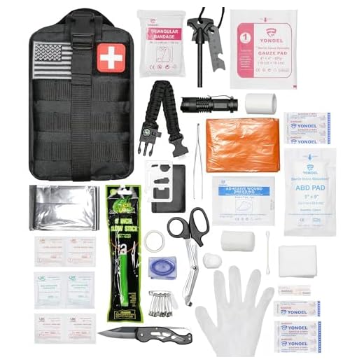 EMT 1st 250 Pcs Responder Emergency First Aid Kit with 30 Unique Items