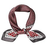Mayoii Seiden-Bandana für Herren – Satin-Halstuch, quadratisches Halstuch, leichtes Mode-Accessoire für formelle, geschäftliche oder legere Kleidung, 70 x 70 cm, rot, Einheitsgröße