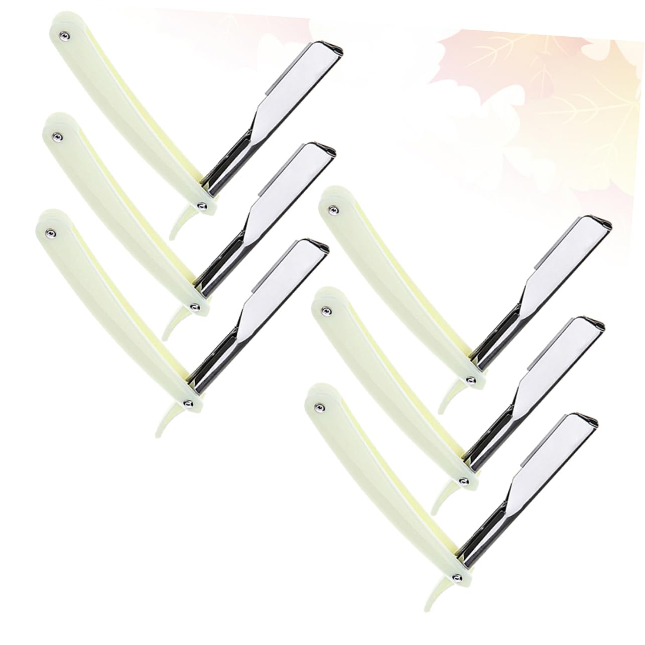 BIUDECO Men's Barber Tool Holder 6pcs Vintage Manual Razor for Beard Hair Shaving Beard Holder