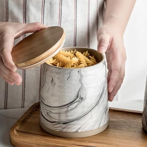 MISSYSSIM Ceramic Airtight Food Storage Jars Cover