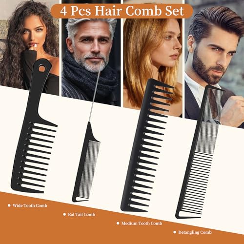 Set profesional de 4 peines para cabello miniatura 3