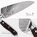 WALLOP 8.5'' Chefs Knife - Japanese AUS-8 HC Stainless Steel Kitchen Knife - Full Tang Blade&Non-slip Ergonomic G10 Handle - Unique Solar Pattern&Well Balance Kitchen Meat Cleaver Knife