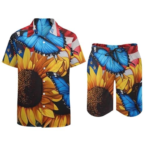 Conjunto de dos piezas de hombre transpirable para combatir el calor con estilo gráfico 5