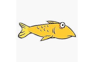 Club Penguin Fish Bumper Sticker Window Vinyl Decal 5"
