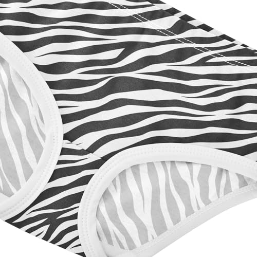 Girls' Underwear Zebra Print Cotton Stretch Comfort Toddler Panties4