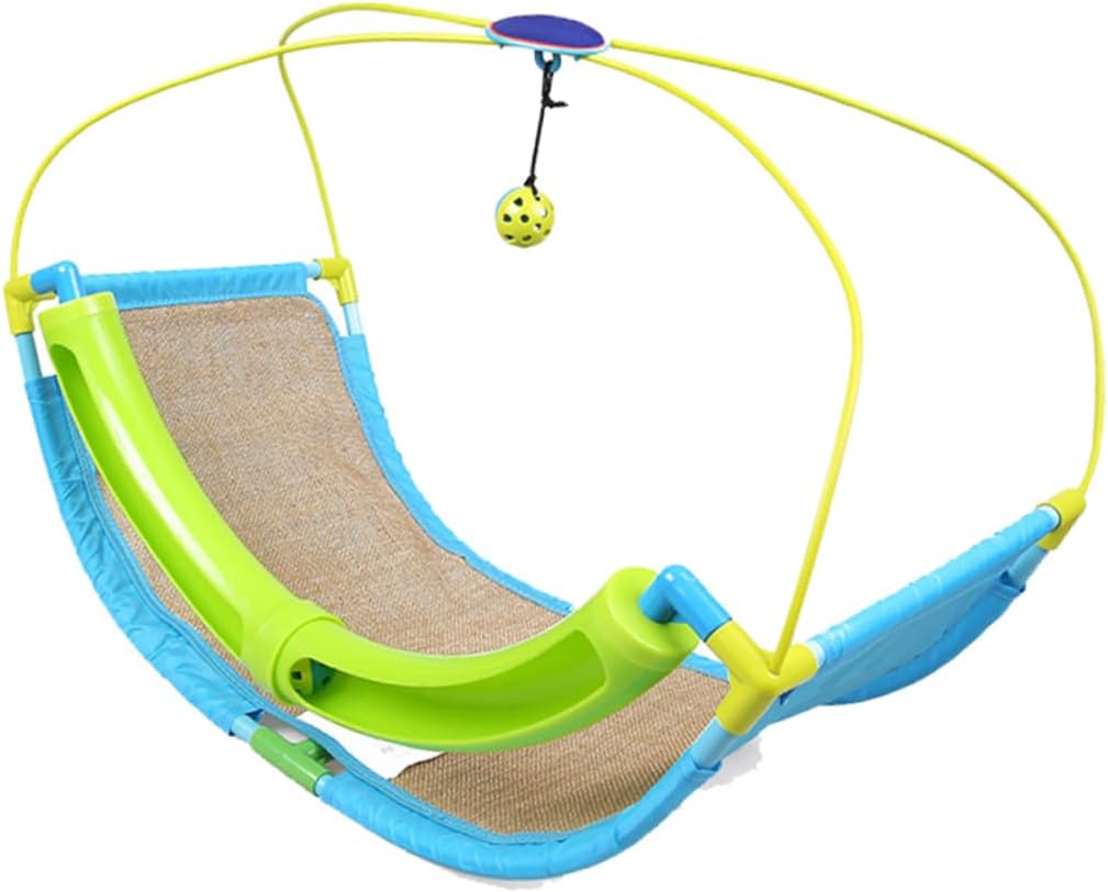 Yardwe Pet Hammock Bed with Small Bell Hanging Bed Cushion Space Saving Cradle for Cats Kittens Comfortable Indoor Swing Bed for Small Pets for Home Decoration