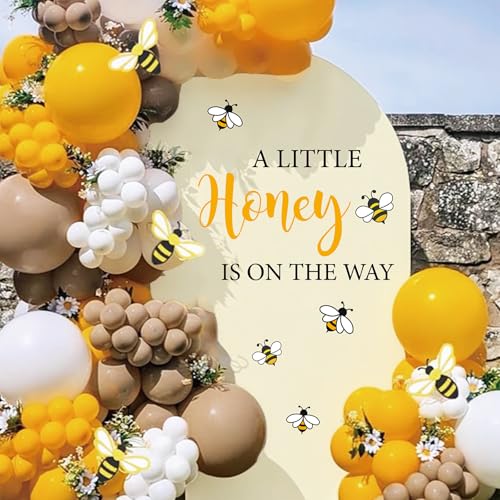 Vinilo decorativo de pared con tema abeja para fiesta revelación