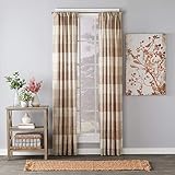 SKL Home by Saturday Knight Ltd. Aiden - Panel para Ventana, Color Gris Pardo, 132 x 213 cm