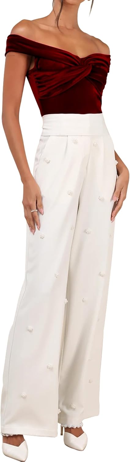 SHESEEWORLD Women's 2025 Summer Off Shoulder Twist Knot Front Slim Fitted Sexy Y2K Velvet Tops - Image 3